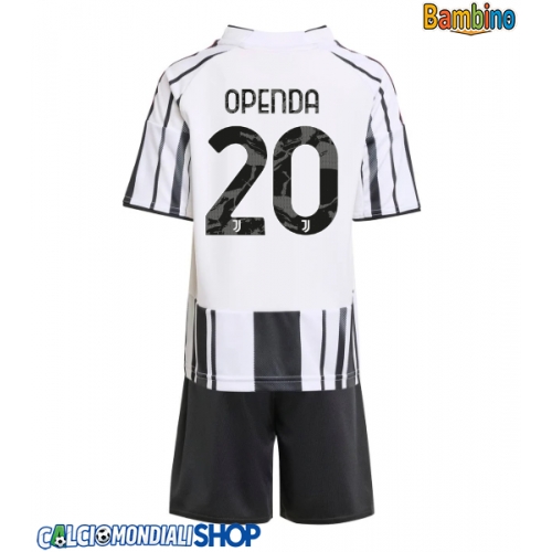 Maglie da calcio Juventus Lois Openda #20 Prima Maglia Bambino 2025-26 Manica Corta + Pantaloni corti)